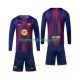 Camisola FC Barcelona Criança Equipamento Primeiro 2025-2026 Manga Comprida